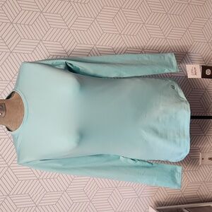 NEW Wyatt Turquoise Teal Thermal Long-Sleeve Base Layer | Women's Size Large